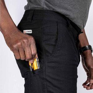 Livsn Flex Canvas Pants - 34x32 - Black
